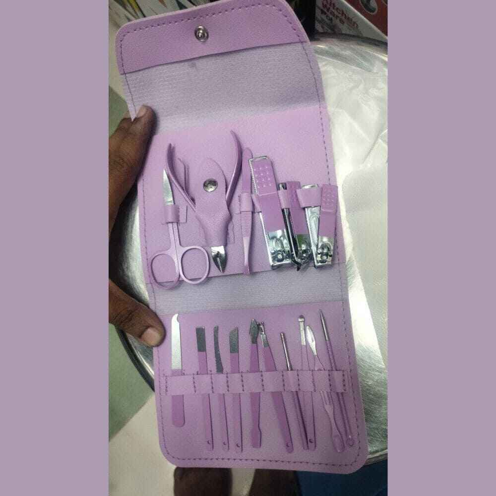 16-Piece Stainless Steel Manicure & Pedicure Set professional nail care set