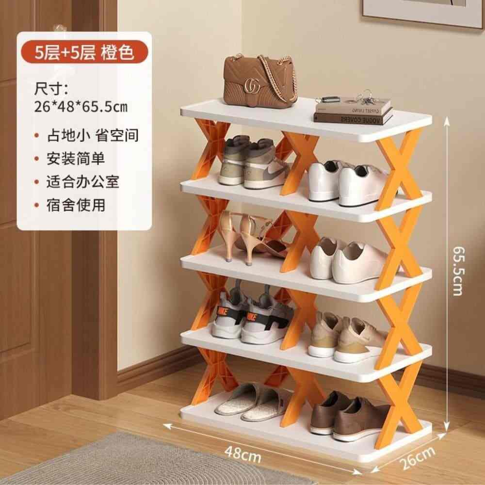 5 layer shoe rack, double shoe rack