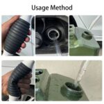 1Set Universal Manual Fuel Pump Line Hand Primer Bulb Water Oil Gasoline Petrol Diesel Liquid Transfer
