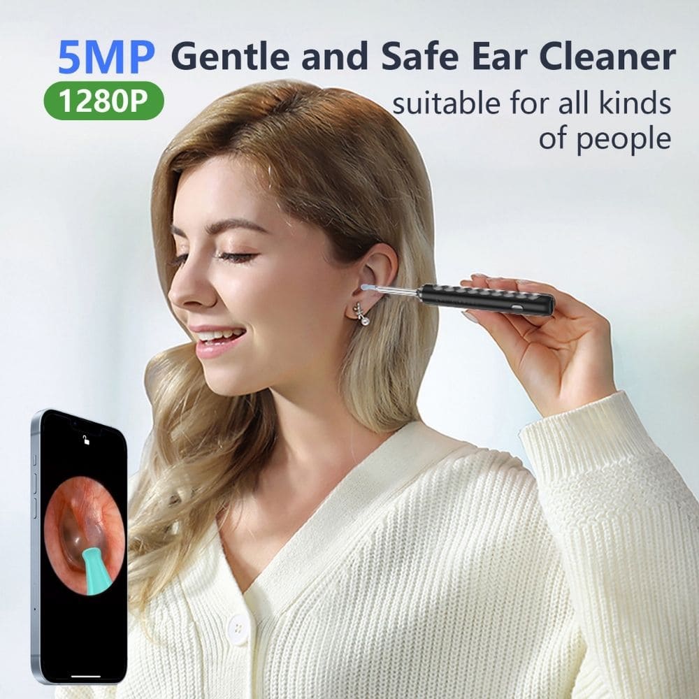 WiFi Otoscope Ear Wax Removal Tool for Android & iPhone wireless ear cleaner