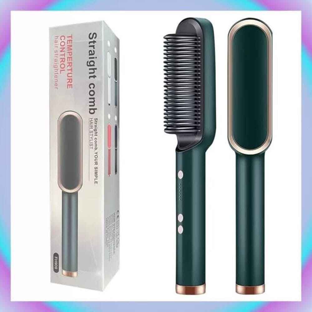 electric straightening comb hair straightener brush