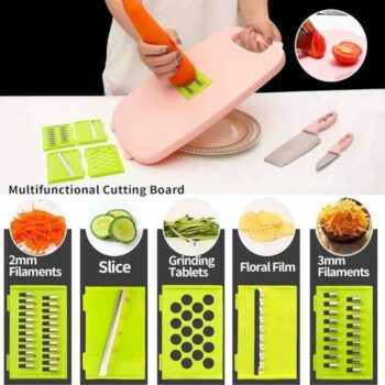 kitchen chopping board with colander