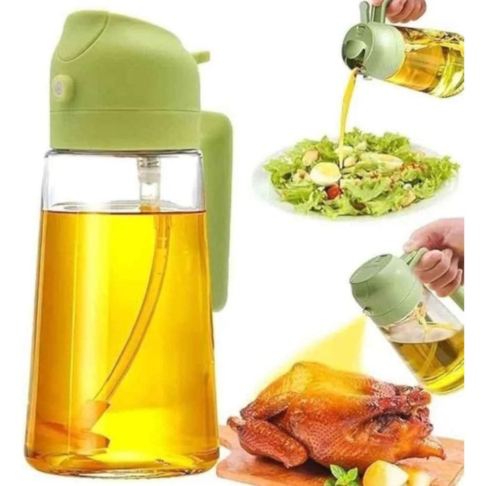 2 in 1 Oil Sprayer Glass Olive Oil Dispenser
