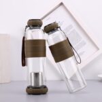 pumpkin glass water bottle