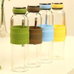 glass water bottle with infuser